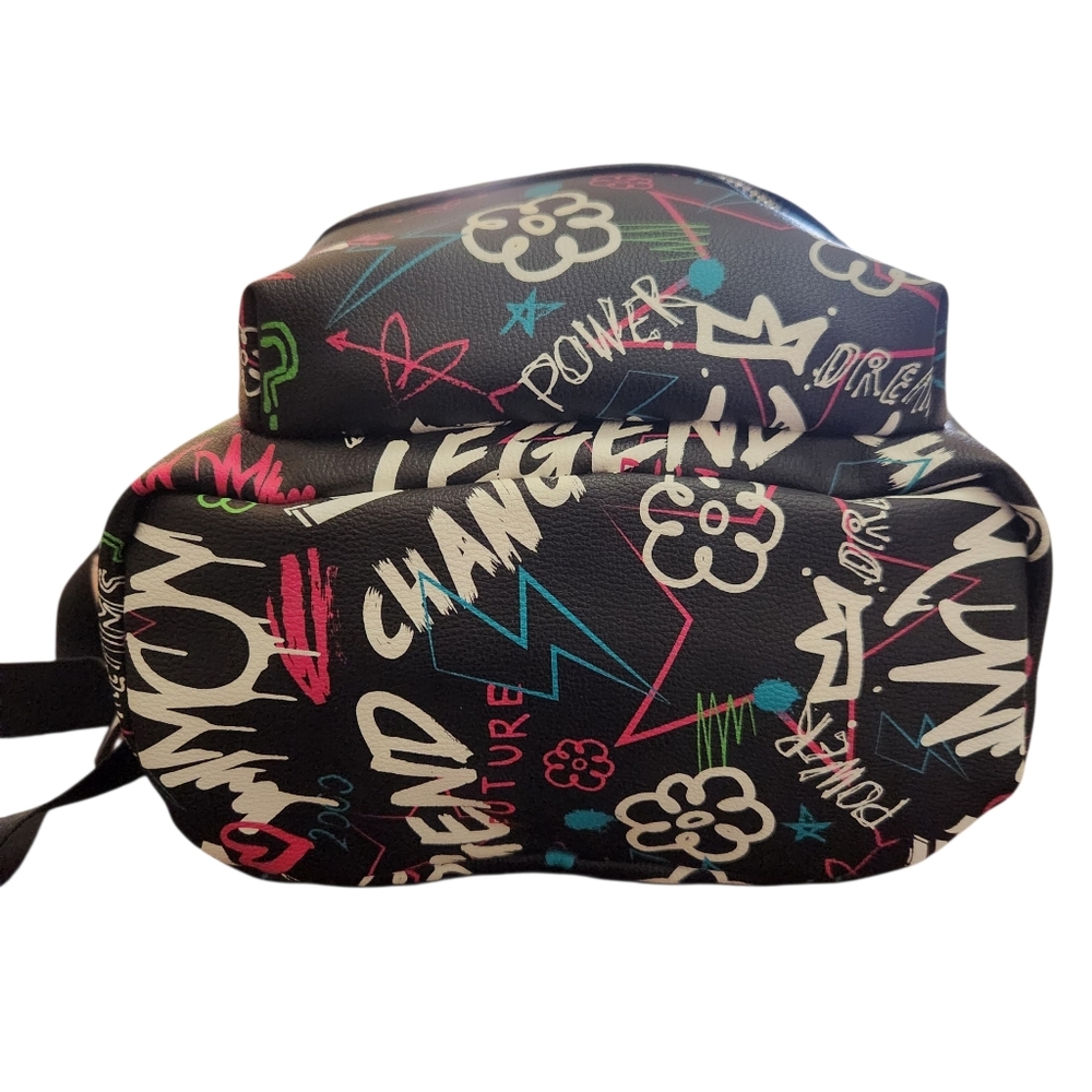 Skinny Dip Black 'Legend' Graphic Mini Backpack - Casual Women’s Bag - Picture 8 of 9